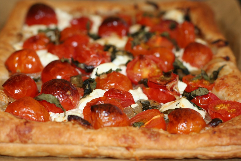 tomato and goat's cheese tart