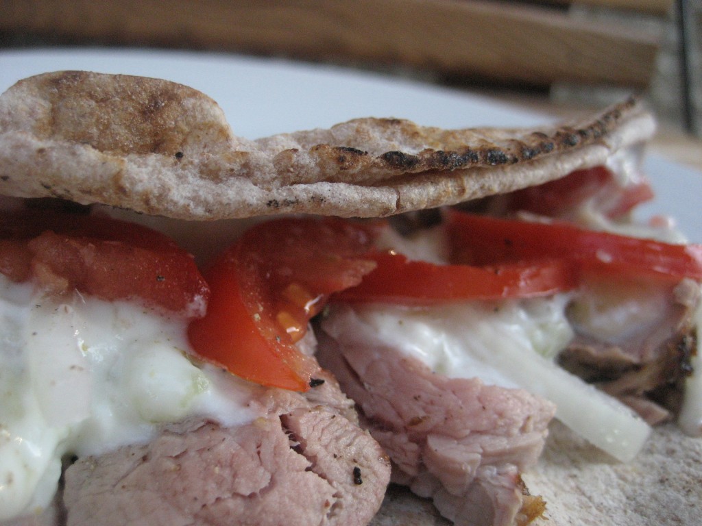 Greek-style Pork Sandwiches