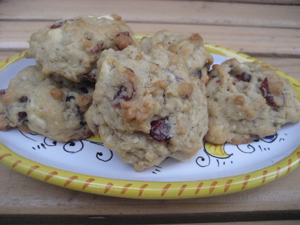 Cranberry Oatmeal White Chocolate Chunk Cookies