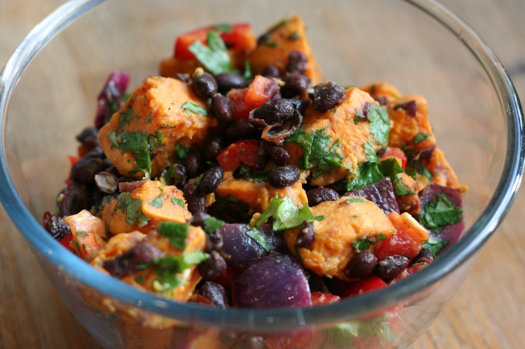 sweet potato and black bean salad